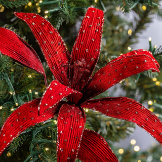 Festive Red Tiger Lilly Pick - ironyhome