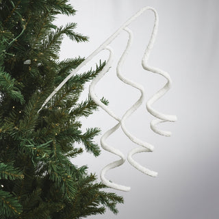 Festive White Chunky Twirl Pick - ironyhome