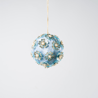 Flower Pearls with Rhinestone Studs Ball Ornament - Irony Home