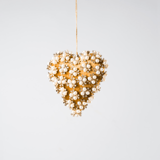Flower Pearls with Rhinestones Studs Heart - Irony Home