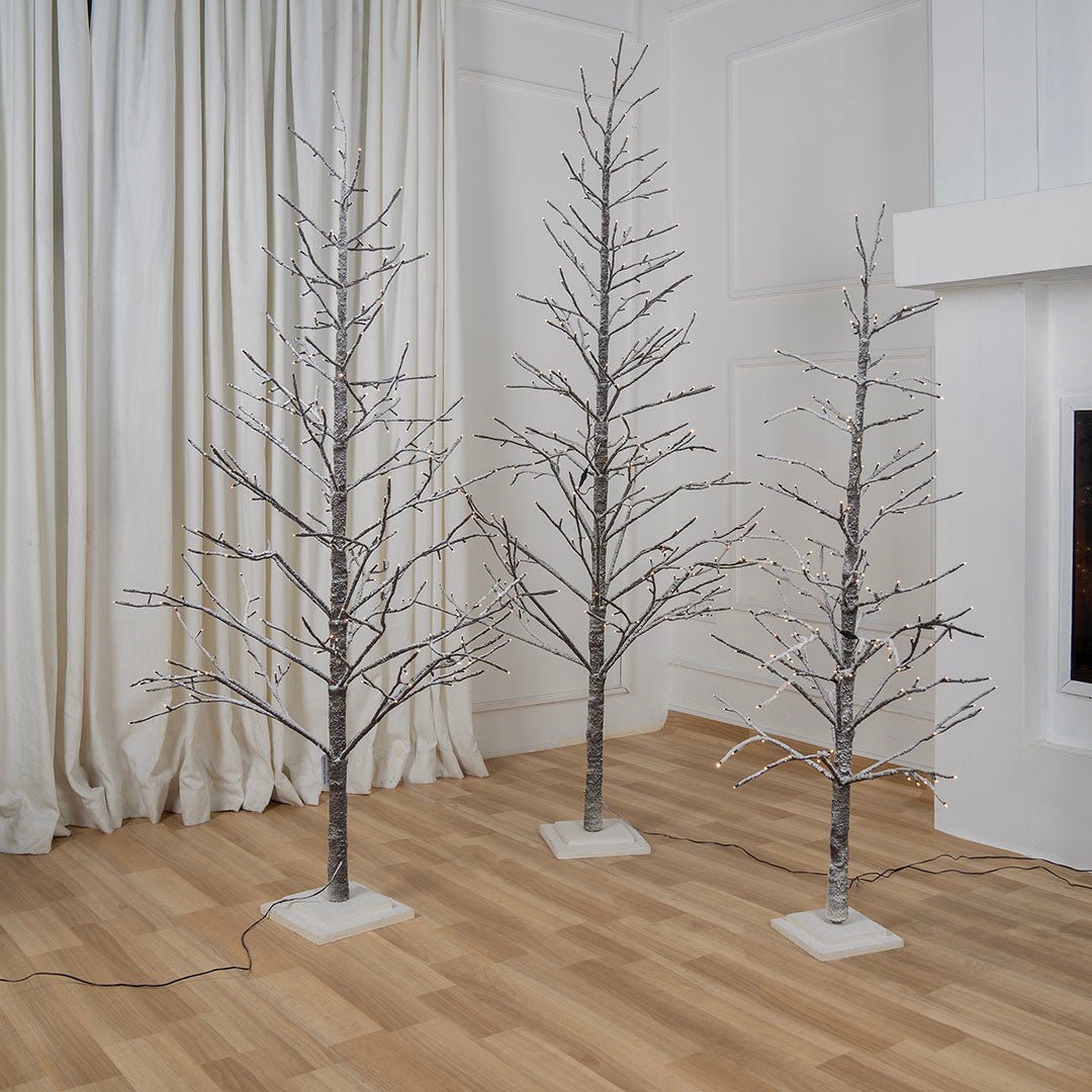 Frosted Winter LED Porch Tree