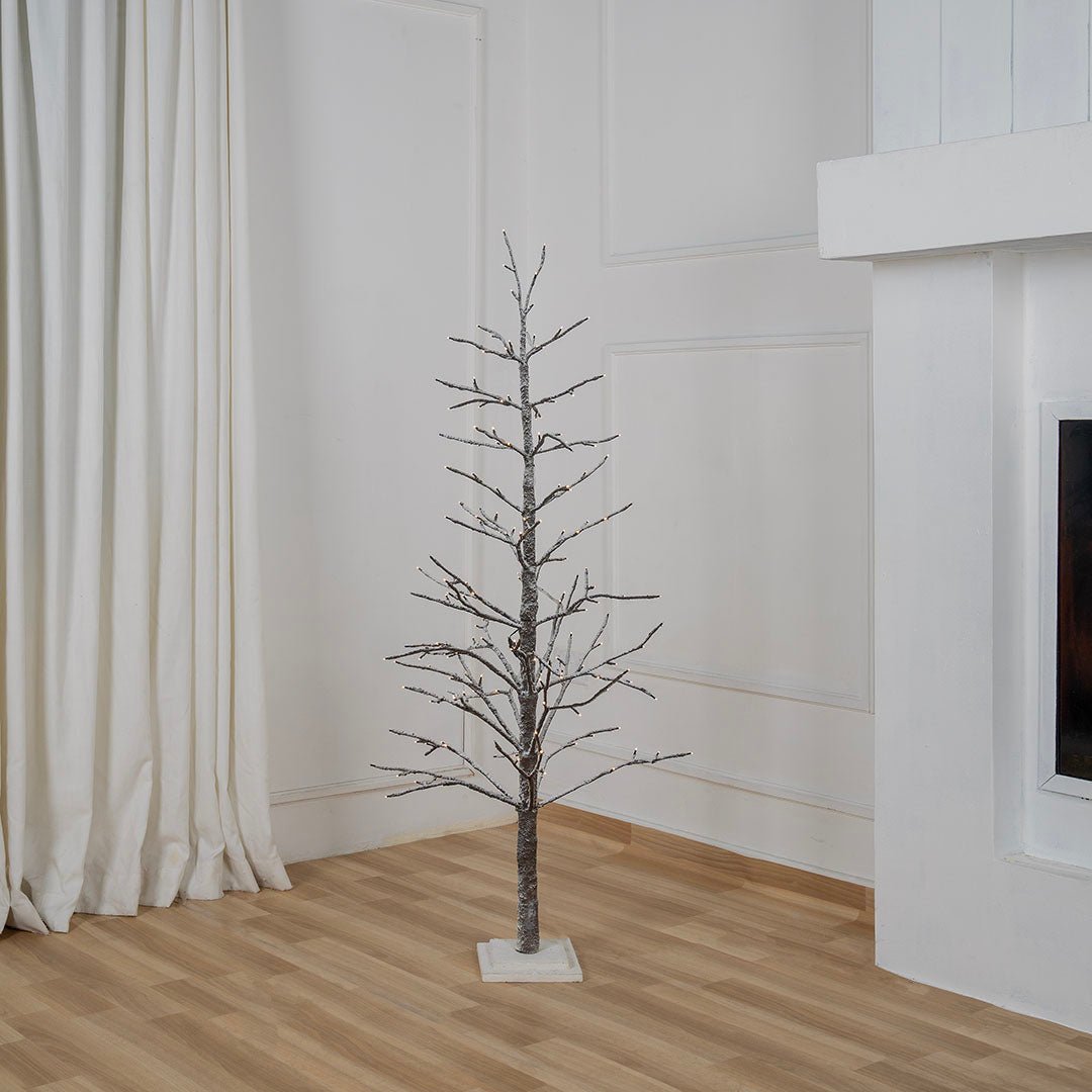 Frosted Winter LED Porch Tree