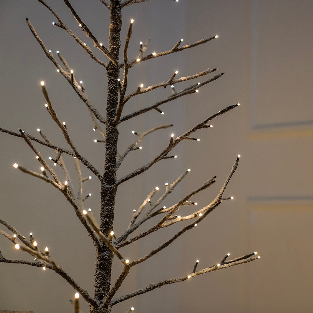 Frosted Winter LED Porch Tree