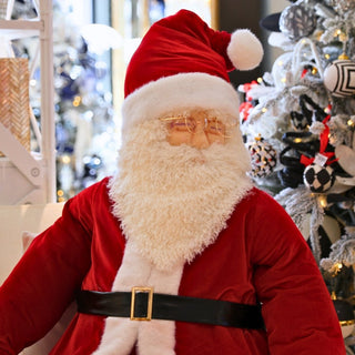 Giant Sitting Santa With Removable Boots - ironyhome