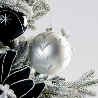Glass Ball Ornament with Motifs - ironyhome