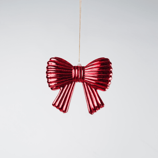 Glass Bow Ribbon Ornament - Irony Home