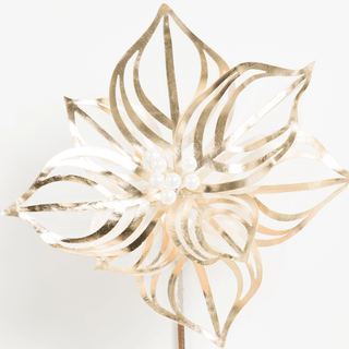 Gleaming Champagne Flower Pick - Irony Home