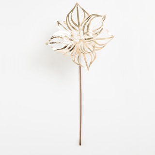 Gleaming Champagne Flower Pick - Irony Home