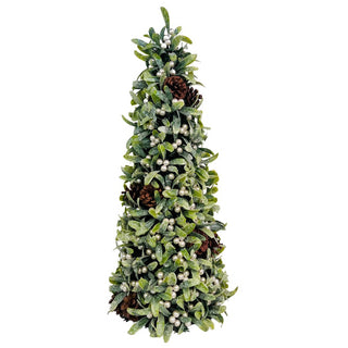 Glitter Mistletoe and Pine Cone Table Top - ironyhome