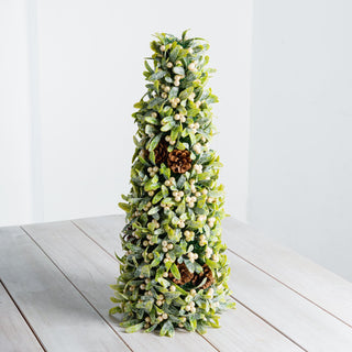 Glitter Mistletoe and Pine Cone Table Top - ironyhome