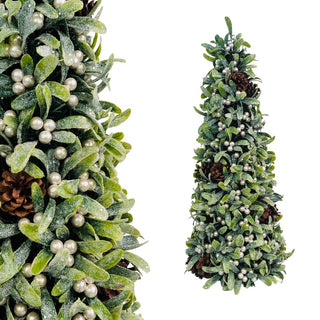 Glitter Mistletoe and Pine Cone Table Top - ironyhome