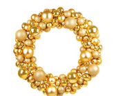 Gold 48" Christmas Bauble Wreath (Single Side) - ironyhome