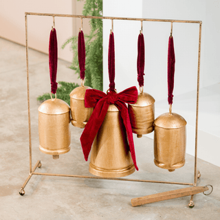 Gold Burnt Dinner Bells Table Top - Irony Home