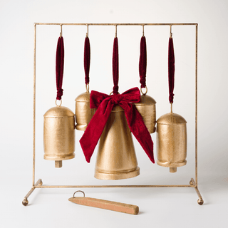 Gold Burnt Dinner Bells Table Top - Irony Home