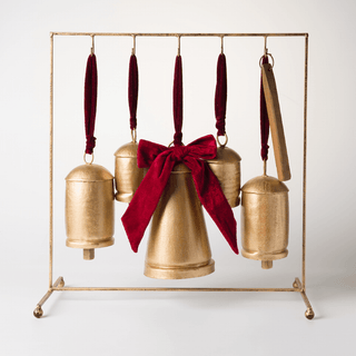 Gold Burnt Dinner Bells Table Top - Irony Home