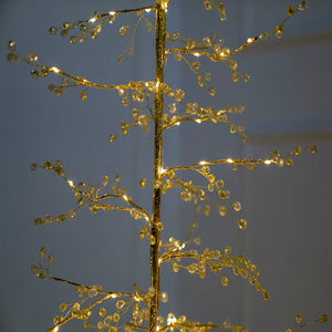 Gold Festive LED Acrylic Porch Tree