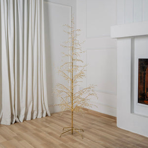 Gold Festive LED Acrylic Porch Tree