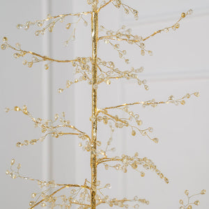 Gold Festive LED Acrylic Porch Tree