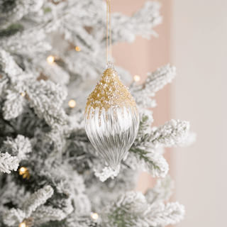 Gold Finial Hanging Ornament Teardrop - Irony Home
