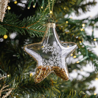 Gold Glass Star Ornament - ironyhome