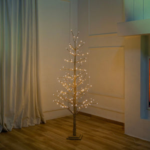 Gold Glitter LED Porch Tree