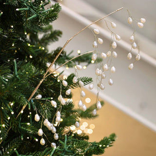 Gold Pearl Drop Festive Pick - ironyhome