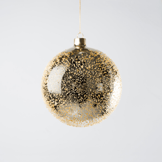 Gold Sugarbead Glass Ornament - Irony Home