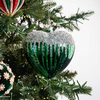 Green Heart Hanging Ornament - ironyhome