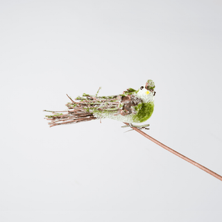 Green Moss Bird Ornament - Irony Home