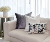 Grey Velvet Square Cushion - ironyhome