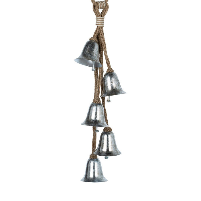 Hanging Chruch Bell Ornament with Jute Hanger - ironyhome