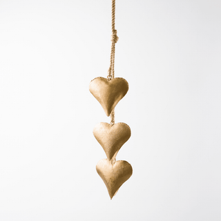 Heart Shaped Christmas Bell Ornament - Irony Home