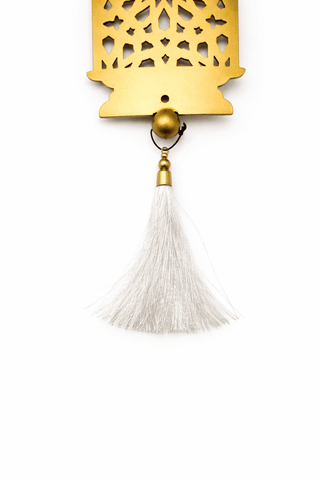 Heritage Filigree Lantern Tassel Charm - ironyhome