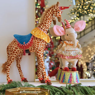 Holiday Circus Giraffe Tabletop Decoration - ironyhome