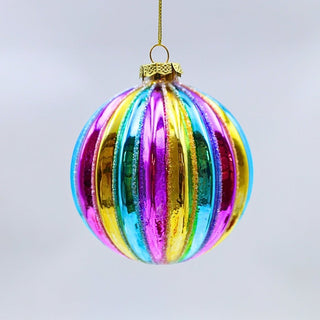 Holiday Circus Multicolor Ball Ornament - ironyhome