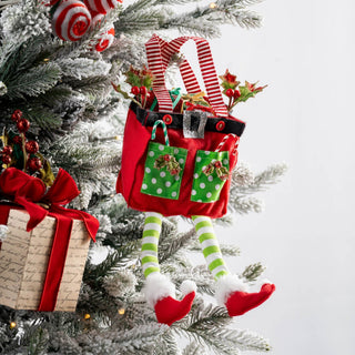 Holiday Elf Bag Ornament - ironyhome
