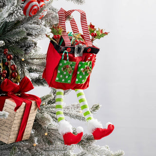 Holiday Elf Bag Ornament - ironyhome