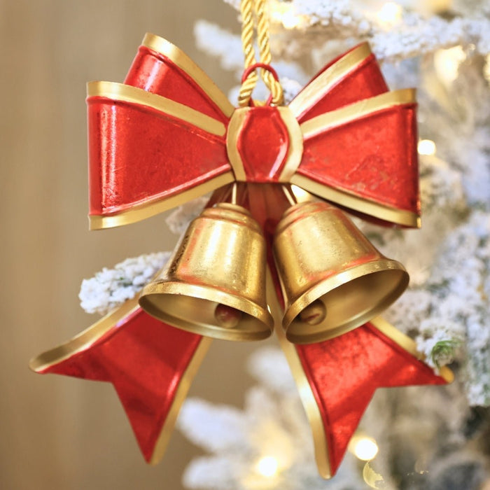 Holiday Harmony Bell Bow Ornament - ironyhome