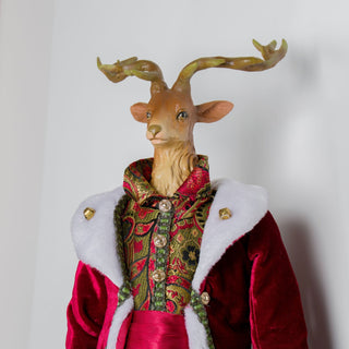 Holiday Reindeer Prince Figurine with Stand - ironyhome