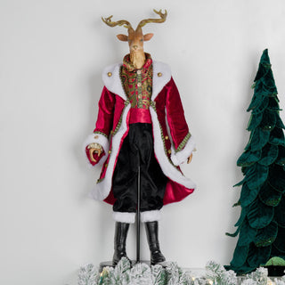 Holiday Reindeer Prince Figurine with Stand - ironyhome