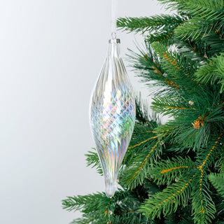 Iridescent Crystal Finial Ornament - ironyhome