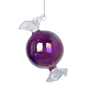 Iridescent Purple Crystal Candy Ornament - ironyhome