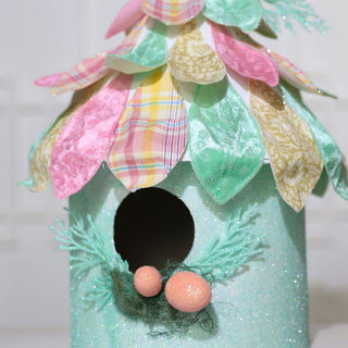 Large Pastel Birdhouse Ornament - ironyhome