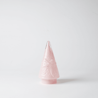LED Glass Cone Tree with Bow Inlaid - Irony Home