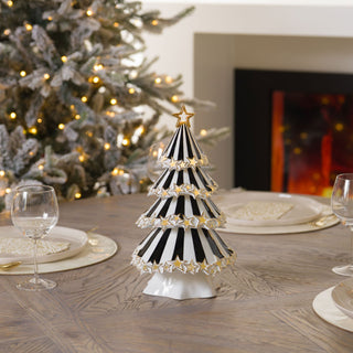 LED Glazed Black & White Porcelain Tree Decor - ironyhome