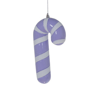 Lilac & White Enchanted Candy Cane Ornament - ironyhome