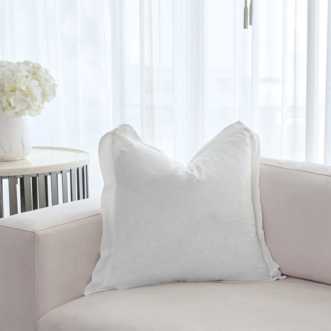 Linen Ivory Square Cushion - ironyhome