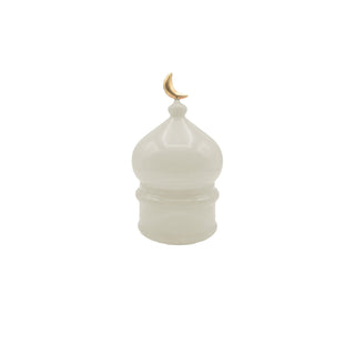 Lunar Serenity Glass Dome with Crescent - ironyhome