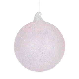 Luxe Baby Pink Crystal Ornament Sugar Bead Radiance - ironyhome
