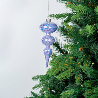 Luxury Indigo Finial Ornament with Shimmering Accents - ironyhome